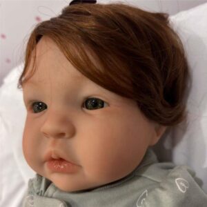 Reborn Baby Doll - White Vinyl & Auburn Hair, Shyann