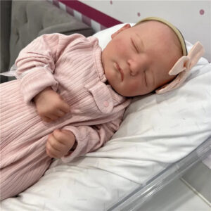Reborn Baby Doll - White Vinyl, Jennie Asleep 2