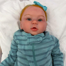 Reborn Baby Doll – White Vinyl & Blue Eyes, Kylin
