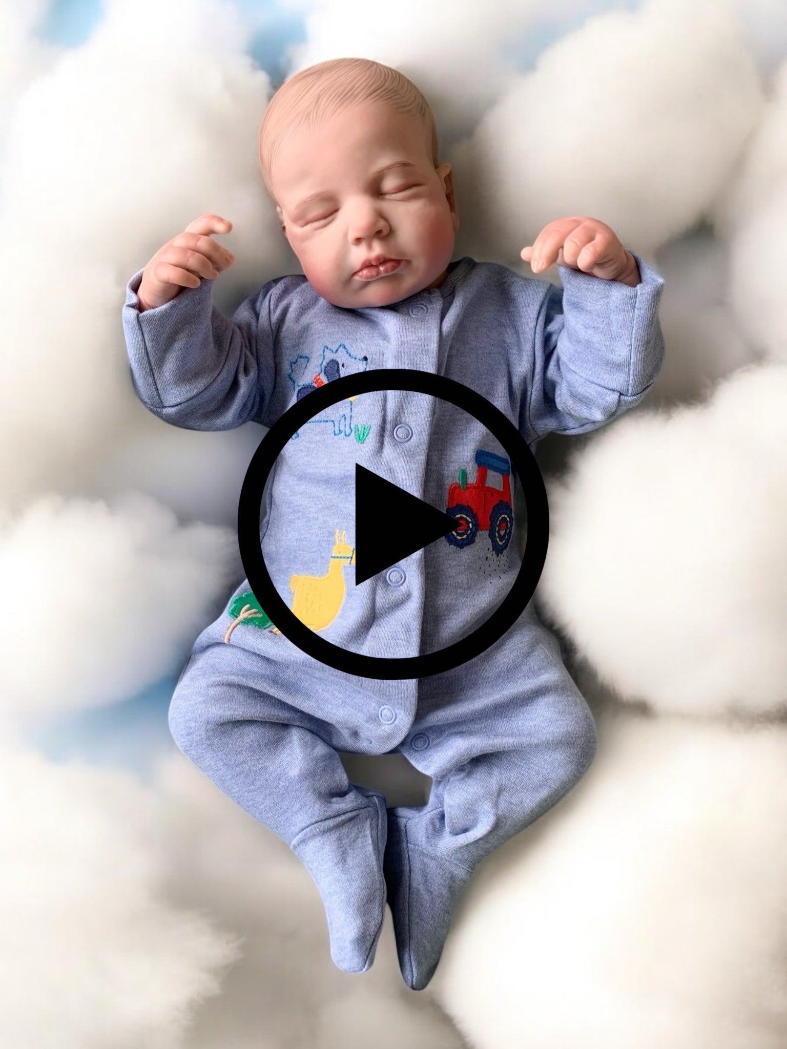 Louis– Sleeping Reborn Baby Doll Boy US - Image 2