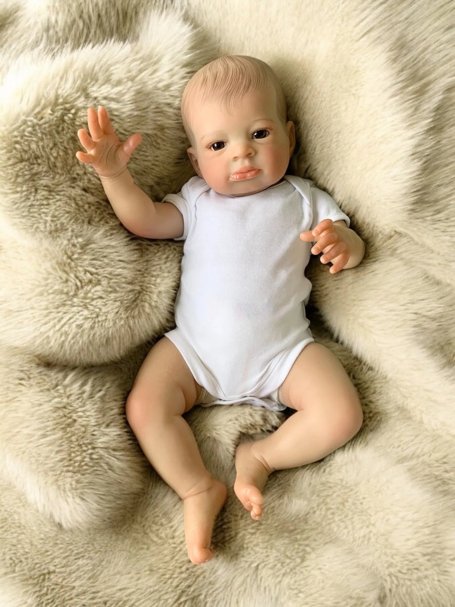 Ezra – Awake Baby Boy Reborn Doll - Image 6