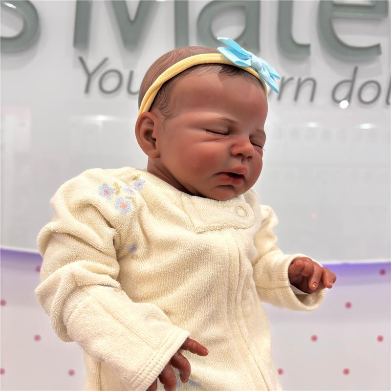 Reborn Baby Doll - African American Vinyl, Mark - Image 3