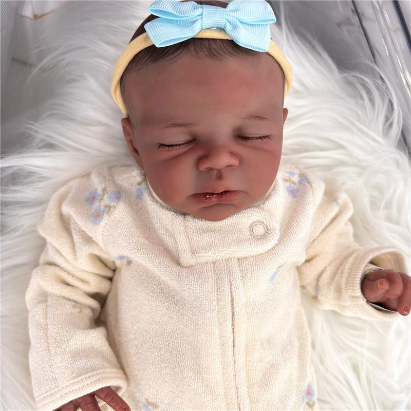 Reborn Baby Doll - African American Vinyl, Mark - Image 4